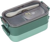 Lunchbox - Bento Box - Monbento - Bento Box Volwassenen - Bento Box Kinderen - Lunchbox rvs - Lunchbox met vakken