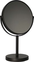 Make-up spiegel op voet - 5x vergrotend - mat zwart