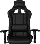 Bureaustoel - Gamingstoel - Gamen - Kunstleer - Zwart - 130x52x83 cm