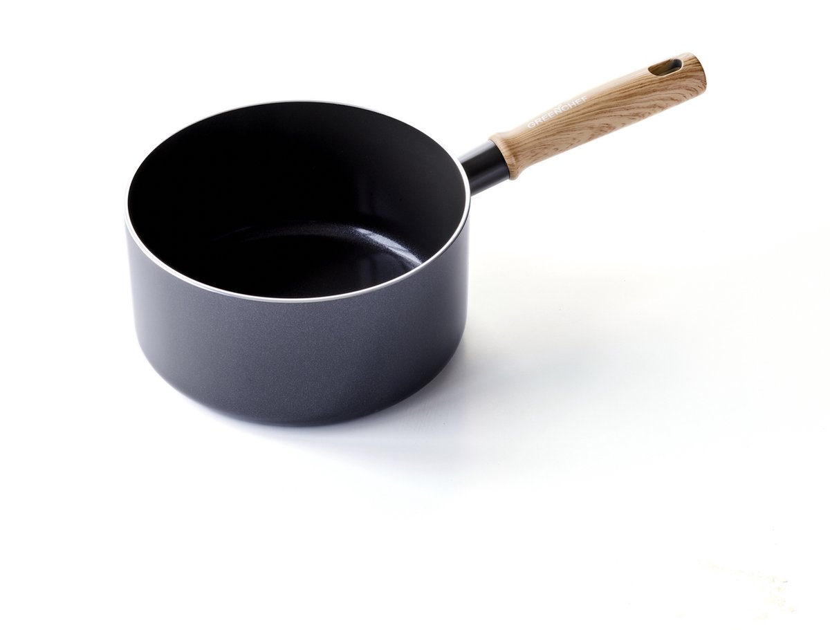 GreenChef Vintage steelpan 20cm/3.1L - zwart - inductie - PFAS-vrij