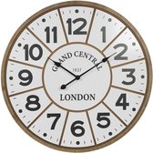Extra Large 75cm Analog Oversized Wooden Wall Clock Clear Numbers Modern Decor