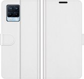 Realme 8 Pro Hoesje - Mobigear - Wallet Serie - Kunstlederen Bookcase - Wit - Hoesje Geschikt Voor Realme 8 Pro