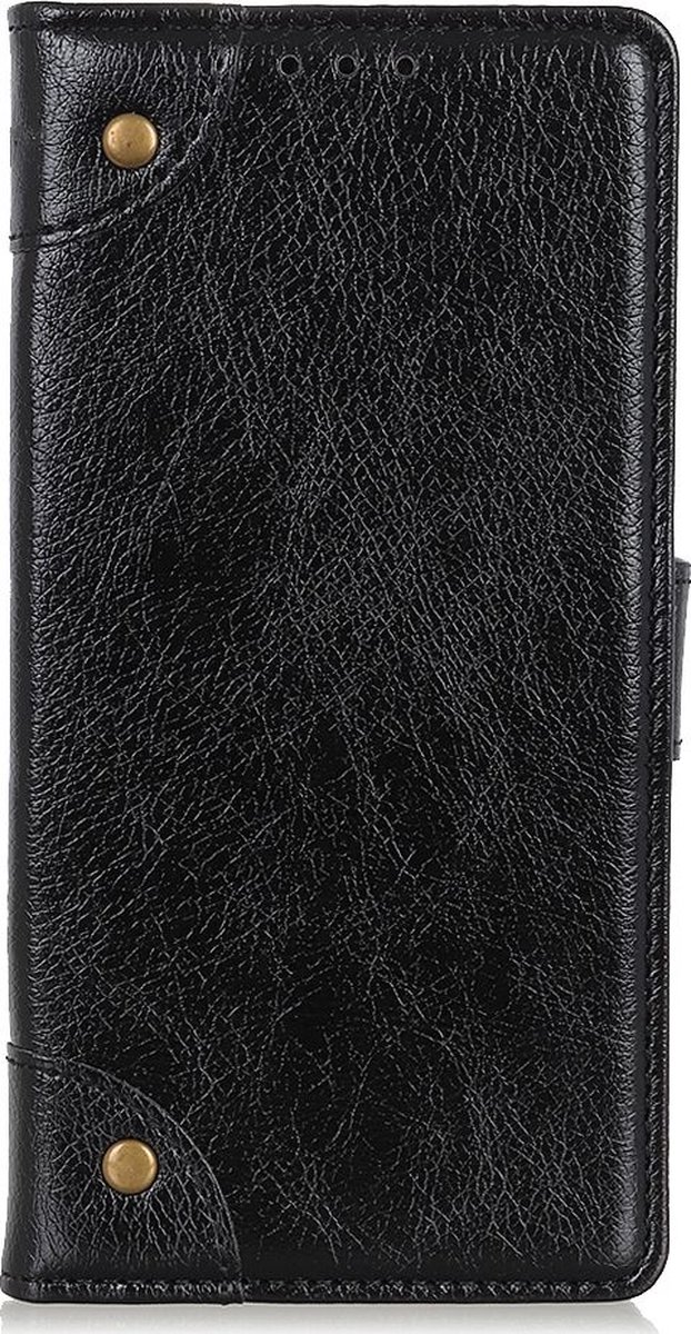Mobigear Telefoonhoesje geschikt voor Realme 8 Pro Hoesje | Mobigear Ranch Bookcase Portemonnee | Pasjeshouder voor 3 Pasjes | Telefoonhoesje voor Pinpas / OV Kaart / Rijbewijs - Zwart