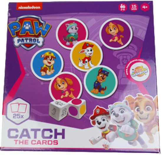 Afbeelding van het spel Paw Patrol catch the cards spel meisjes - Paars / Multicolor - Karton - 2 tot 6 spelers - Vanaf 4 jaar - Speelgoed - Spel - Kaartspel - Cadeau