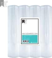 Vacuümrollen Vacumeerfolie - 30x600 cm - 4 stuks - Vacuumzakken Voedsel - Sous Vide Zakken - Vacumeerzakken geschikt voor iedere Vacumeermachine - BPA-Vrij