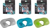 Romix travel neck pillow inflatable & foldable green
