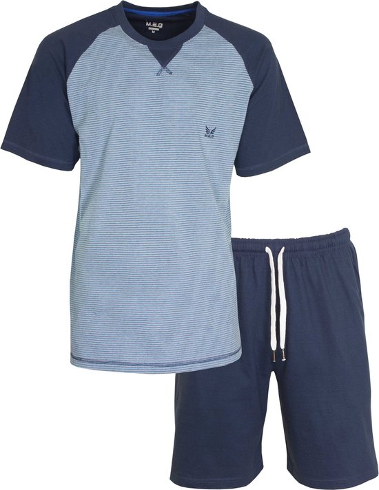 MEQ Pyjama short Blauw MESAH2004A - Tailles: S