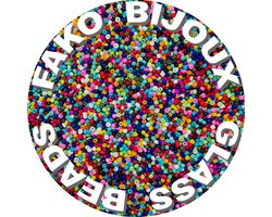 Fako Bijoux® - DIY Kralen Box - Glas Zaad Kralen - Glaszaad - Sieraden Maken - 2mm - 3200 Stuks - Mix
