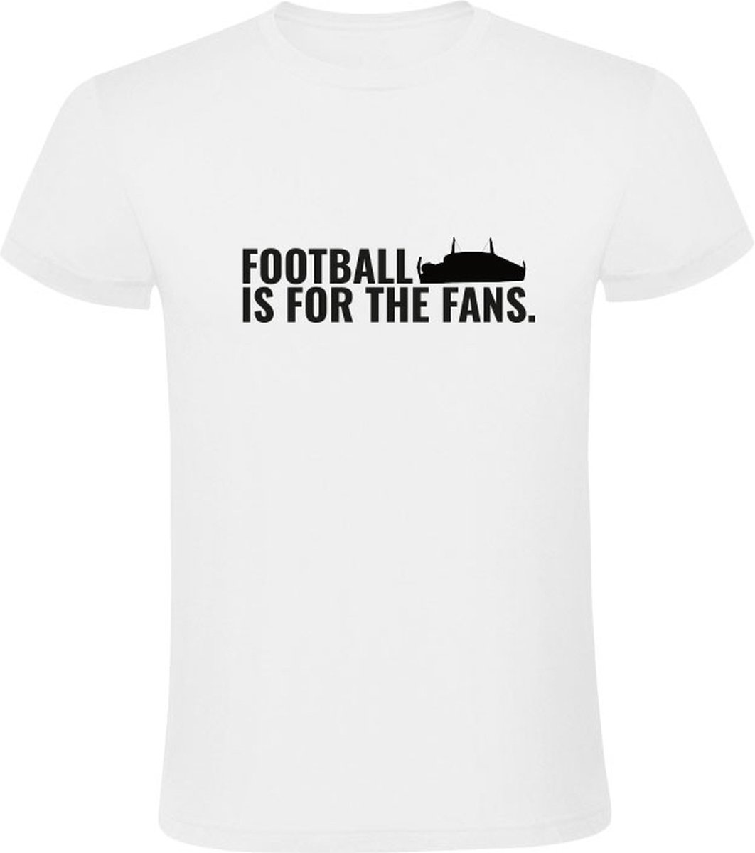 Football is for the Fans Heren T-shirt | Eindhoven | 040 | Wit