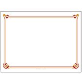 Papieren Placemats wit,motief bruin & okergeel 500 stuks (31x43cm)