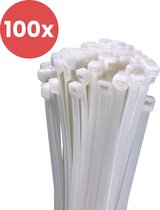 Vues Kabelbinders - Tyraps - Tie wraps - Kabel organizer - 4.8x100 mm - 100 stuks - Wit