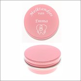 Boîte de conserve de dents de bébé avec gravure du nom - Emma