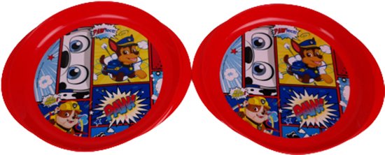 Paw Patrol kinder ontbijt set 3-delig - kunststof - servies