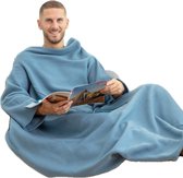 Khoya Snuggie Deluxe - Fleece Deken Met Mouwen - Hoodie Deken - Hoodie Blanket - Deken Met Mouwen - Oversized Hoodie - Oodie - Fleece Deken - Sherpa – TV deken –  Gezien op Tik Tok