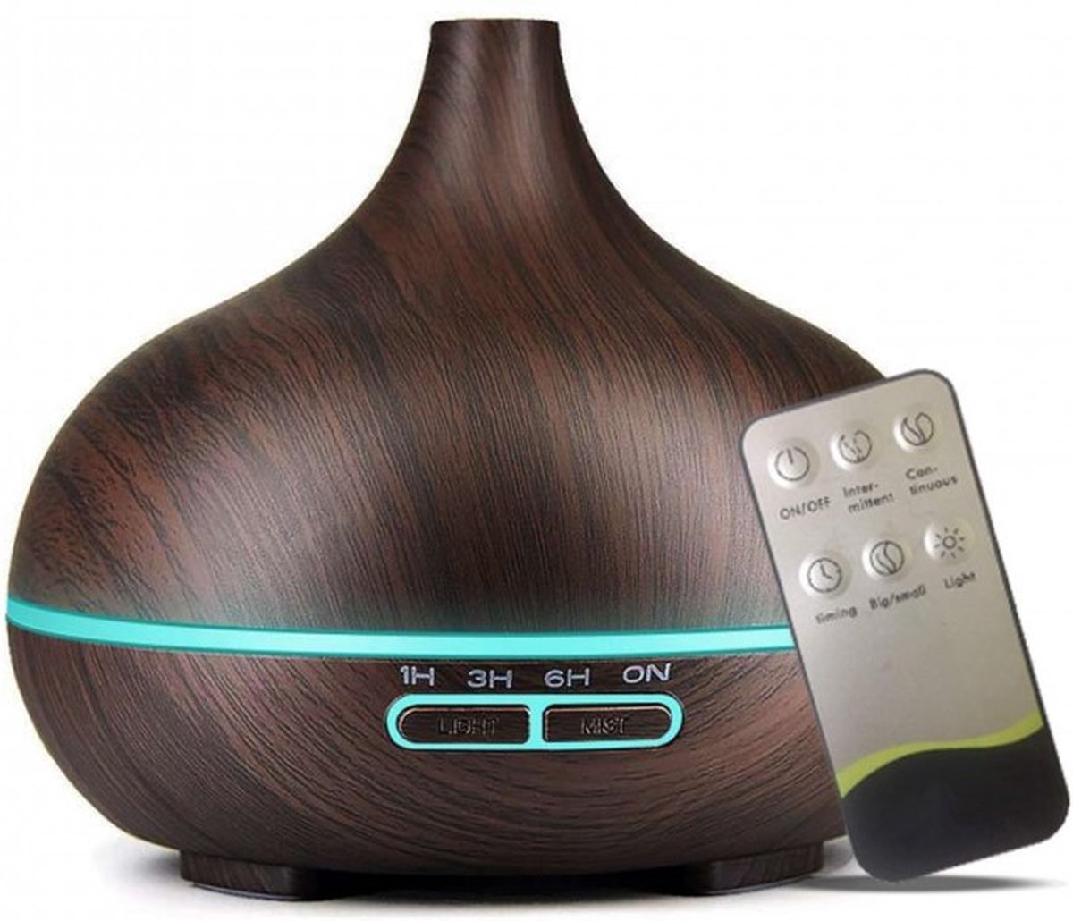 Goedkoopste KUCH AROMA DIFFUSER 550 ML DARK WOOD - GEURVERSPREIDER - RELAX - RUST - GOEDE NACHTRUST - RUSTGEVEND