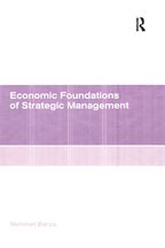 Economic Foundations of Strategic Management - cover