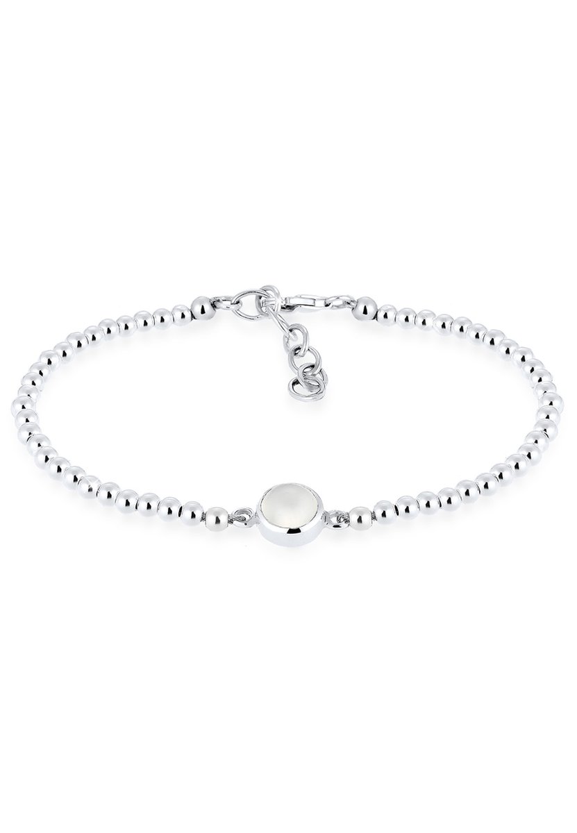 Elli - Armband - dames met maansteen en kralen in 925 sterling zilver - Dames