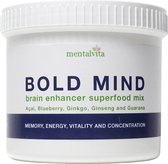 BOLD MIND - BRAIN ENHANCER SUPERFOOD POWDER DRINK  - Super Memory, Energy, Vitality, Concentration - Super Geheugen, Energie, Vitaliteit, Concentratie - Acai, Blueberry, Ginkgo, Gi
