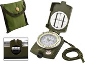 Militair Kompas - Inklapbaar Kaartkompas - Professioneel Metalen Kaart Kompas Met Kaartlezer - Outdoor - Survival -Scouting Met Opberg Etui - Waterproof