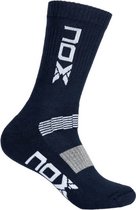 Padel sokken NOX - Donker Blauw Wit - one size 39-45