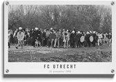 Walljar - FC Utrecht supporters '82 - Muurdecoratie - Plexiglas schilderij