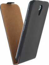 HTC Desire 620 Hoesje - Mobilize - Classic Serie - Kunstlederen Flipcase - Zwart - Hoesje Geschikt Voor HTC Desire 620