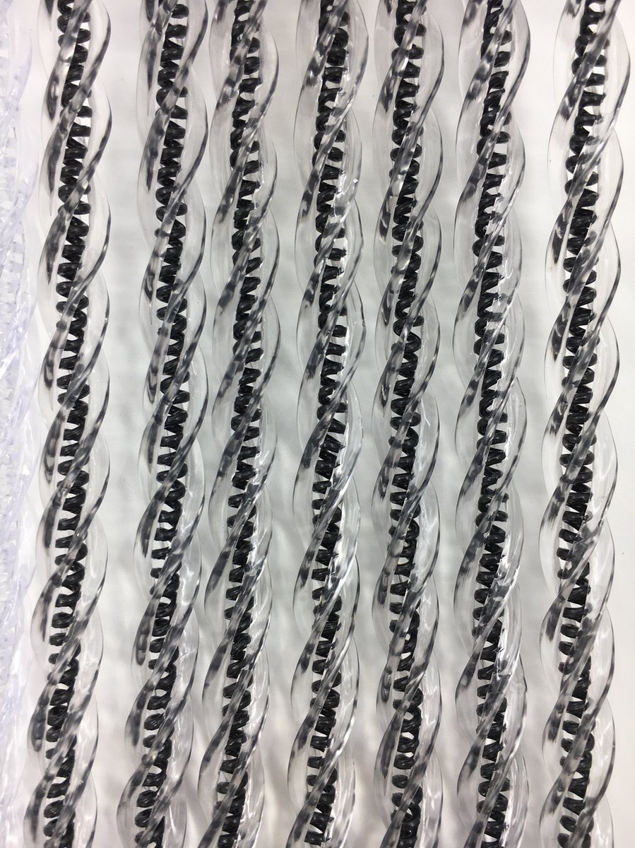 Liso Vliegengordijn Manacor - Draadgordijn Zwart/Transparant - 100 x 215 cm
