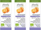 Sinaasappel 3 STUKS Physalis Etherische Olie Bio Etherische Olie 10ml - Diffuser, huid en inwendig