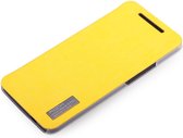 Rock Elegant Side Flip Case Lemon Yellow HTC One