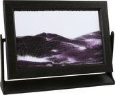 Beweegbaar zandschilderij met paars zand - 15x21 cm