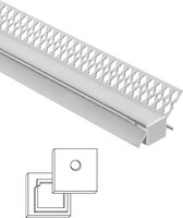 2 meter led tegel profiel / led stuc profiel - Binnenhoek smal