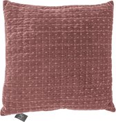 Kussen velours roze - pink - Kolony - 45x45cm