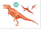 Dinosaurus sjablooon - T-rex sjabloon - 2 lagen kunststof A3 stencil - Kindvriendelijk sjabloon geschikt voor graffiti, airbrush, schilderen, muren, meubilair, taarten en andere do