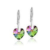 Montebello Oorbellen Lily HZ36 - Swarovski® Hart - 925 Zilver Gerhod. - Ø10mm - 25mm