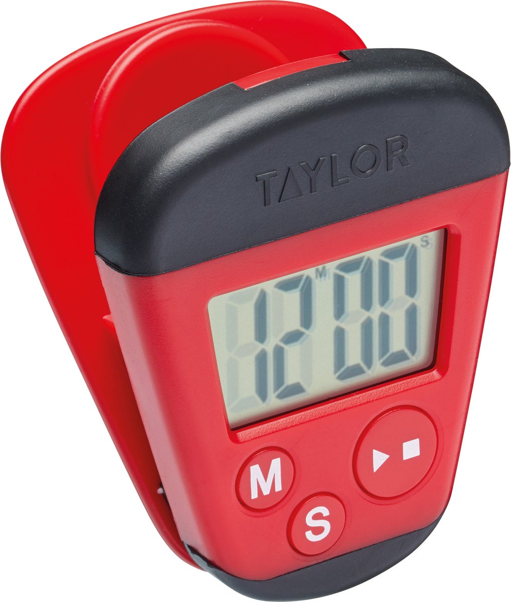 Taylor Kookwekker Pro Kitchen 100 Minuten 7 X 5,5 Cm Rood