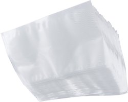 Ziva Vacuümzakken Medium 20 x 30 cm – 100 Stuks – BPA-vrije Sous Vide Zakken met Microstructuur – Vacumeerzakken Voedsel voor Vacuümmachine – Voor Meal Prep, Vriezer, Magnetron en Dagelijks Gebruik