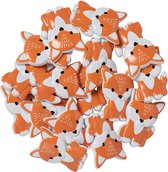 Kinderknopen Vosjes 16 Knoopjes - 25 mm Kinderknoopjes - Leuke Knoopjes - Voordelige Kinderknoopjes