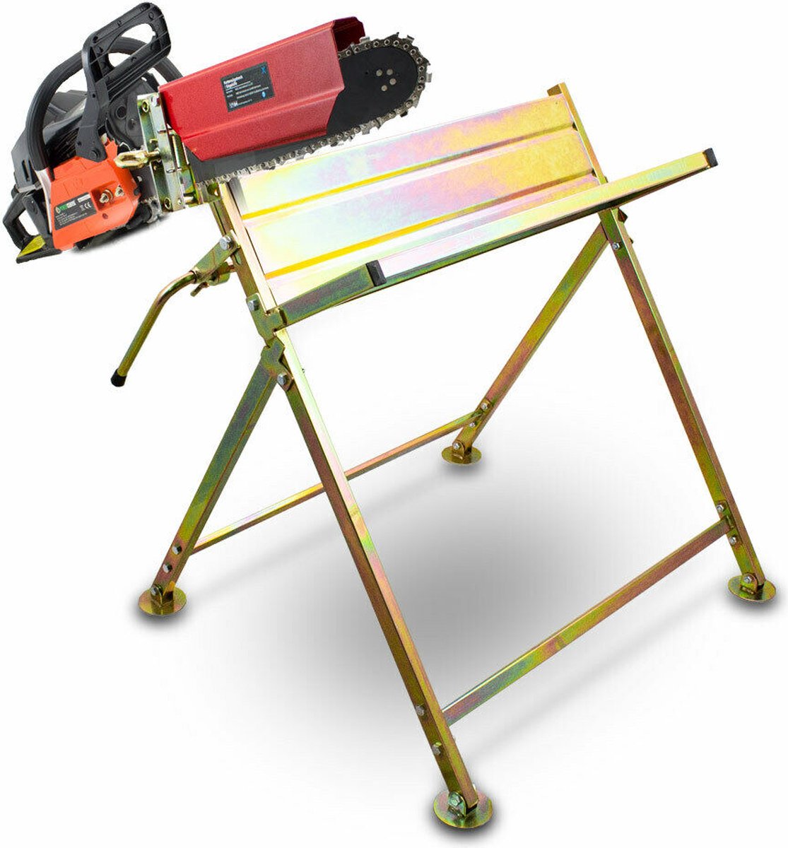 Échelle télescopique en aluminium de 3,2 m avec crochets, charge max. 150 kg - Gamm vert