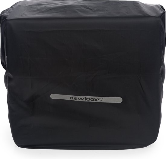New Looxs Regenhoes voor Dubbele Fietstassen - Zwart van New Looxs — afbeelding 4