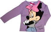 Disney Minnie Mouse Meisjes Longsleeve - Lila Paars - T-shirt met lange mouwen - Maat 116