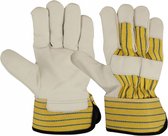 Benelux Wears / Premium rundleer werkhandschoenen Maat 10 (A Quality Cow grain leather )