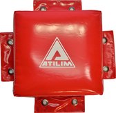 ATILIM FightersGear Bisonyl - Wall Fitness Strike Focus Punch Portable Target Training Foam Muay Thai Kick Box MMA Wing Chun Muur Pad Bag - Red Rood