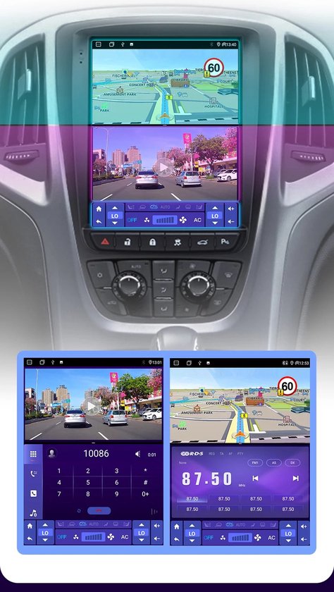 CarPlay Opel Astra J - geschikt voor 2010-2015 - Octa Core - 4+32GB - Bluetooth - USB - WiFi