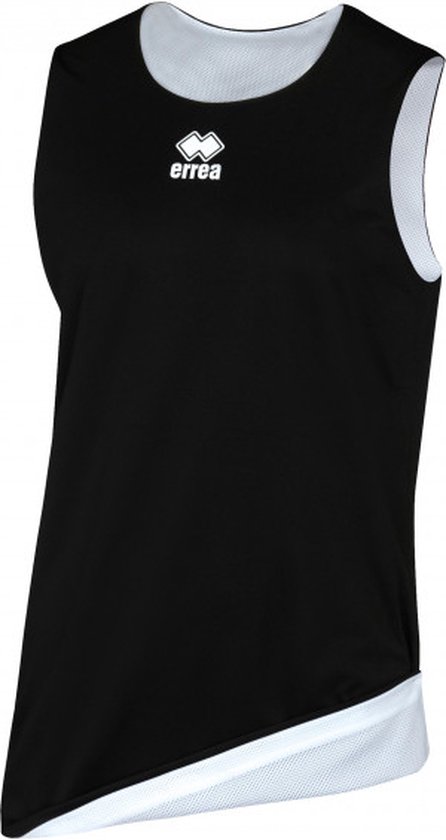 Errea reversible basketbalshirt Junior zwart/wit - Maat XS (154)