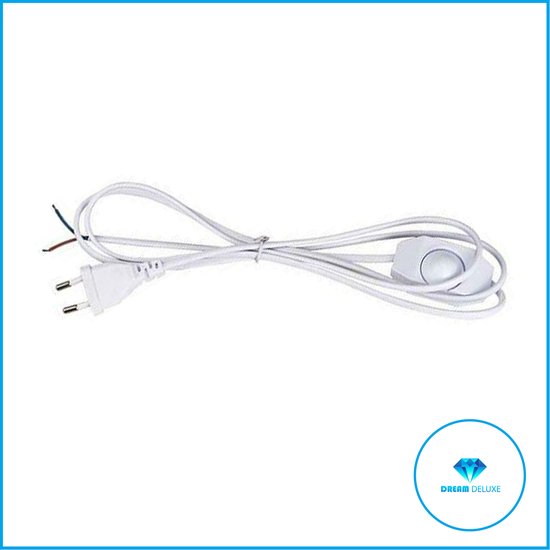 LED / Gloeilamp / Halogeen Snoer Dimmer 372Watt Witte