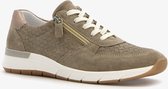 Hush Puppies suede dames sneakers - Groen - Maat 39 - Uitneembare zool