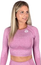 Outwork Sporttop / long sleeve / croptop Lichtroze
