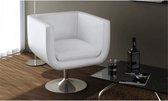 van Dam Exclusive® Barkruk - Blanc - Modern - Design - Kunstleer - Wit