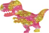 Dino Pop It - Fidget Toys - Pop It Fidget Toy - Dinosaurus - Geel/Roze - Nieuw