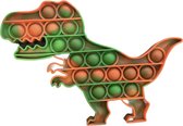 Dino Pop It - Fidget Toys - Pop It Fidget Toy - Dinosaurus - Groen/Oranje - Nieuw